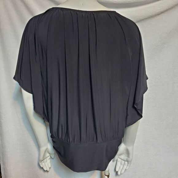 Fashion Gold Black Flower Top - Picture 4 of 5